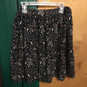 Old Navy Rabbit and Floral Print Skirt